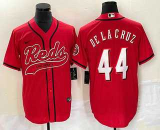 Men's Cincinnati Reds #44 Elly De La Cruz Red With Patch Cool Base Stitched Baseball Jersey,We sell and wholesale Men's Cincinnati Reds #44 Elly De La Cruz Red With Patch Cool Base Stitched Baseball Jersey on line form chian!